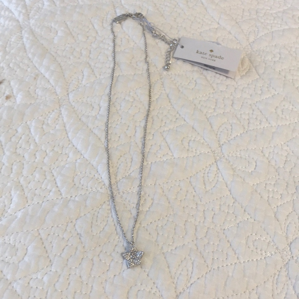 blooming pavé mini pendant necklace